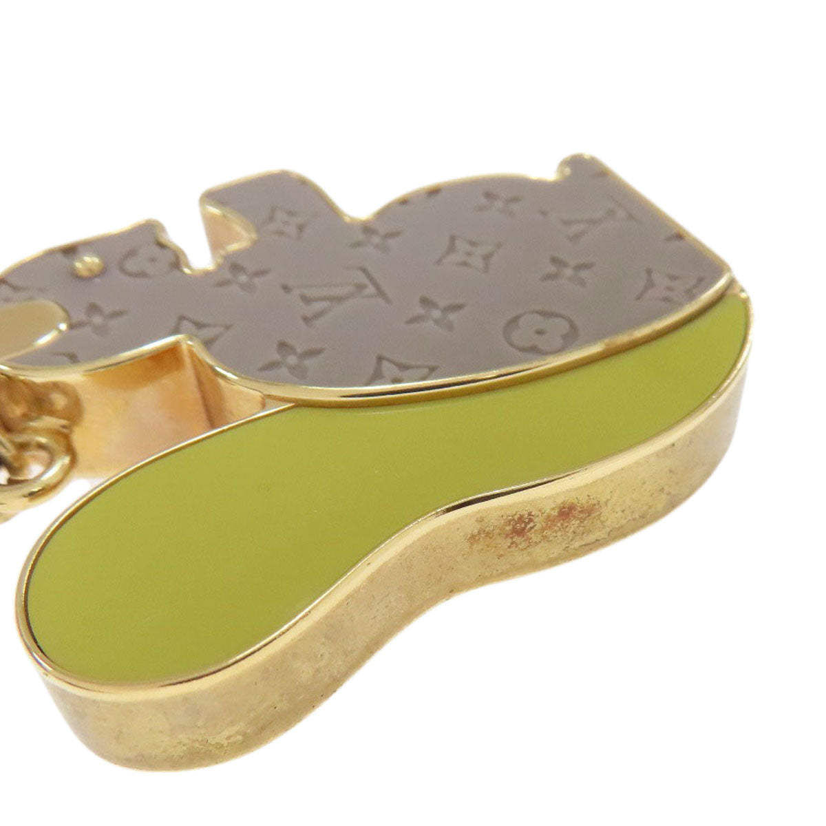 LOUIS VUITTON M66128 Bijoux Sac Animania Squirrel Motif Bag Charm key ring Metal Ladies [Used]