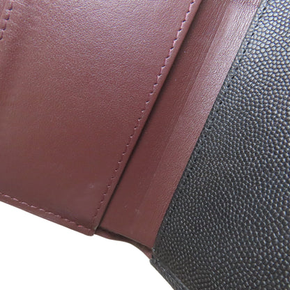 CHANEL Matelasse COCO Mark GoldHardware Bifold Wallet with Coin Pocket Grained Calfskin Skin Ladies [Used]