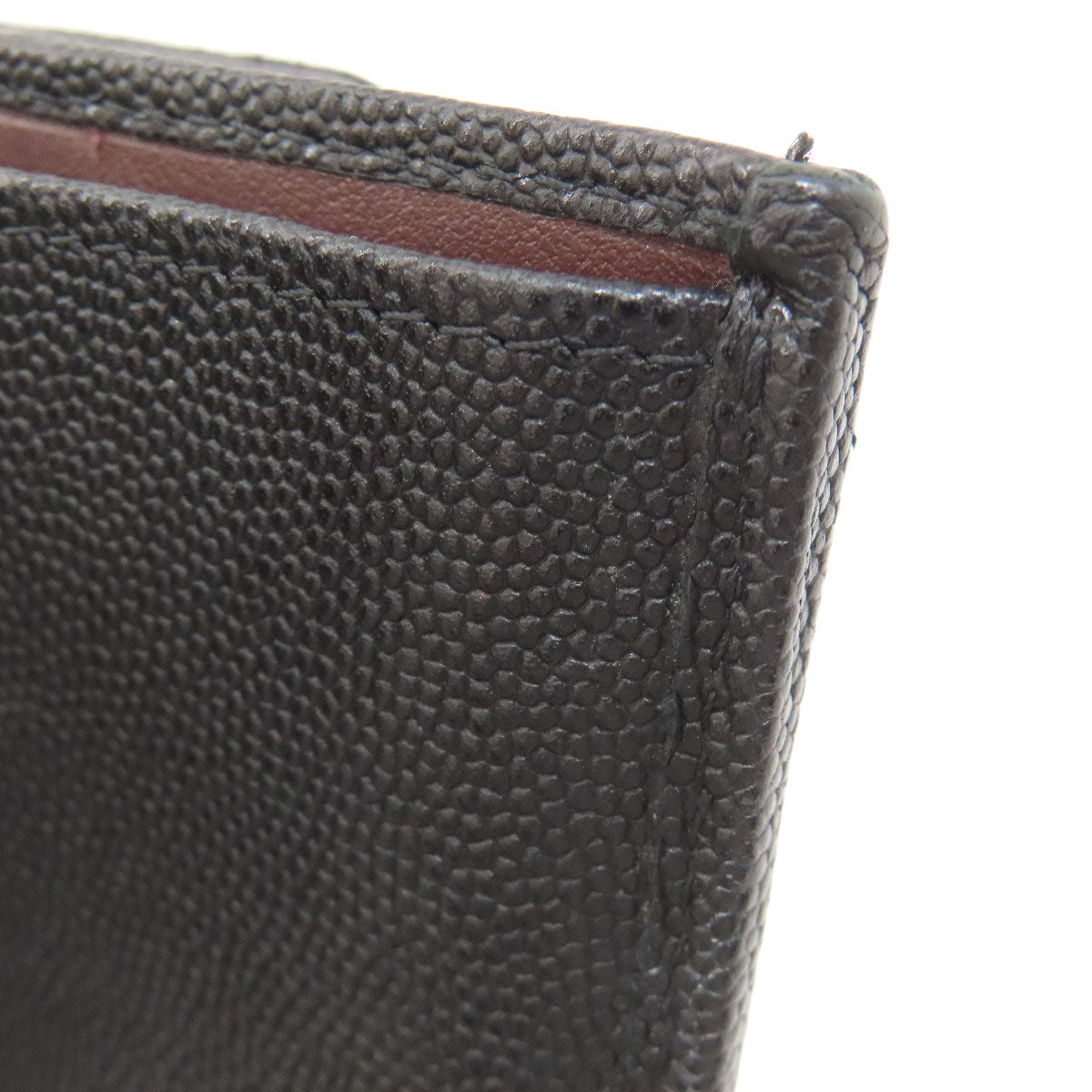 CHANEL Matelasse COCO Mark GoldHardware Bifold Wallet with Coin Pocket Grained Calfskin Skin Ladies [Used]