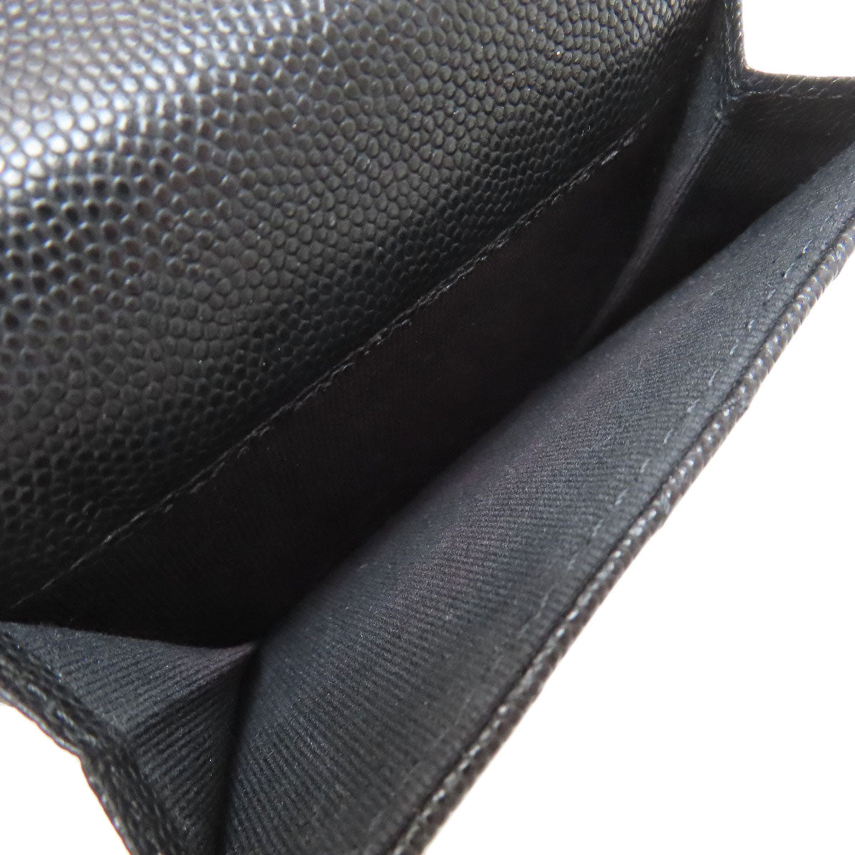 CHANEL Matelasse COCO Mark GoldHardware Bifold Wallet with Coin Pocket Grained Calfskin Skin Ladies [Used]