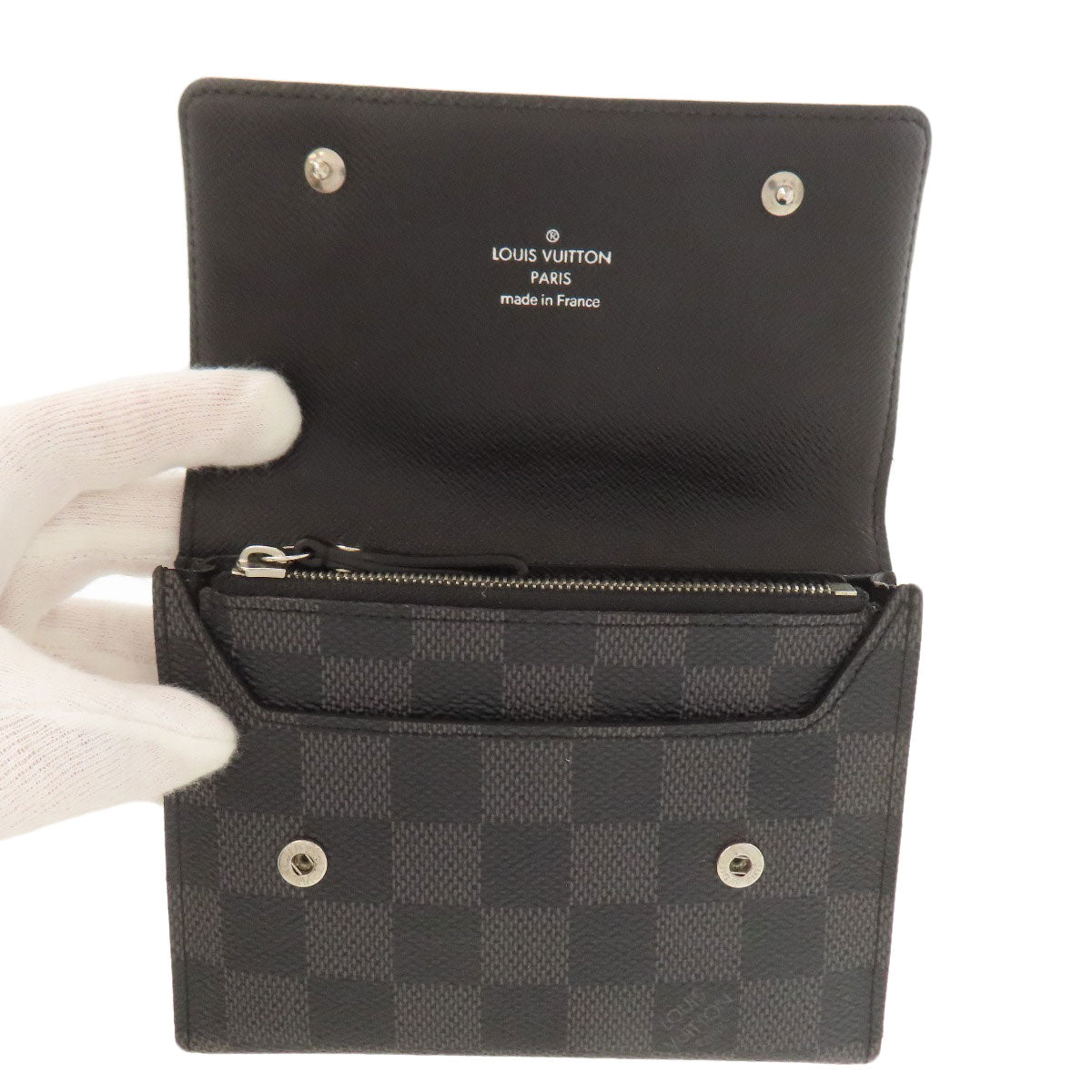 LOUIS VUITTON N63083 Portefeiulle, Compact, Modular Bifold Wallet with Coin Pocket Damier canvas mens [Used]