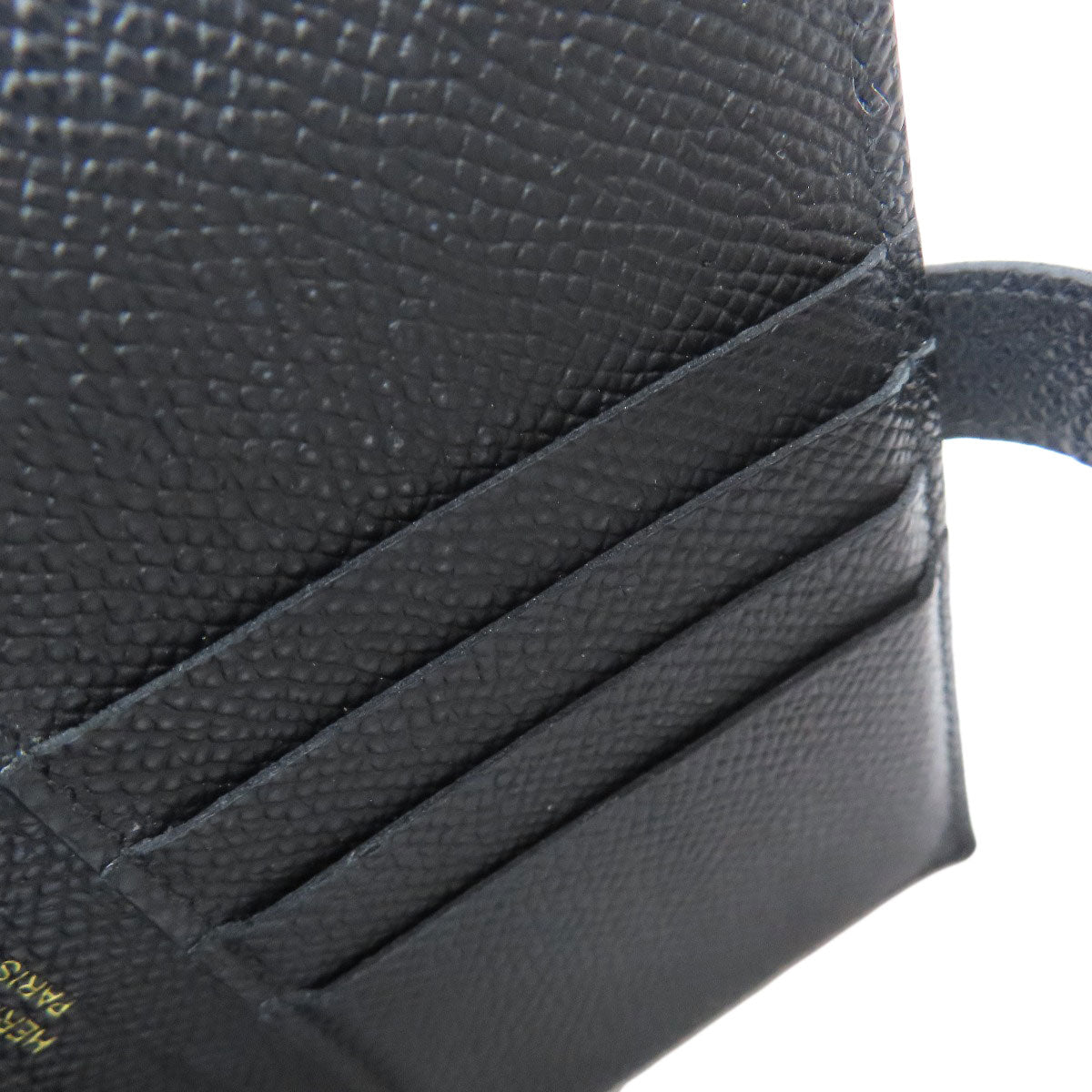 HERMES Bearn Compact GoldHardware Bifold Wallet with Coin Pocket Epsom Ladies [Used]