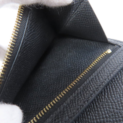 HERMES Bearn Compact GoldHardware Bifold Wallet with Coin Pocket Epsom Ladies [Used]
