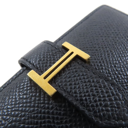 HERMES Bearn Compact GoldHardware Bifold Wallet with Coin Pocket Epsom Ladies [Used]