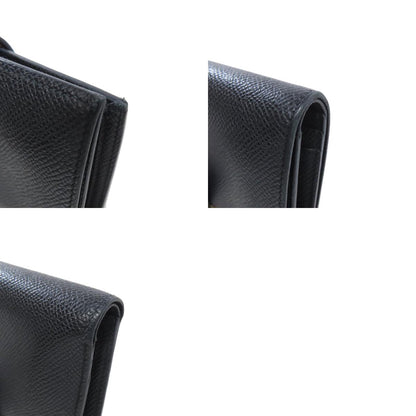 HERMES Bearn Compact GoldHardware Bifold Wallet with Coin Pocket Epsom Ladies [Used]