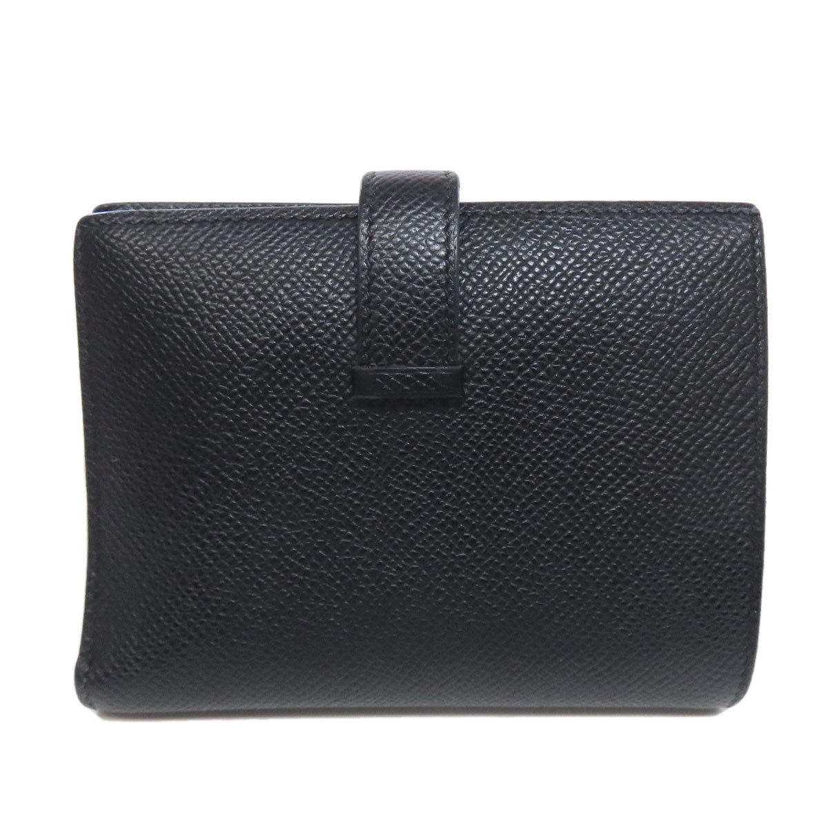 HERMES Bearn Compact GoldHardware Bifold Wallet with Coin Pocket Epsom Ladies [Used]