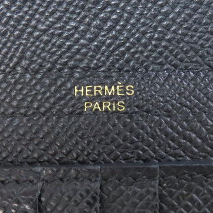HERMES Bearn Compact GoldHardware Bifold Wallet with Coin Pocket Epsom Ladies [Used]