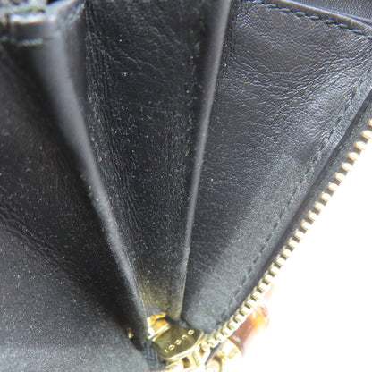 GUCCI 453158 Nimfair Zip Around Bamboo Long wallet (with coin pocket) Calf Ladies [Used]