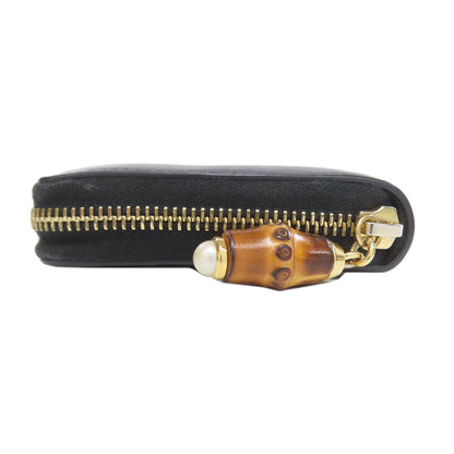 GUCCI 453158 Nimfair Zip Around Bamboo Long wallet (with coin pocket) Calf Ladies [Used]