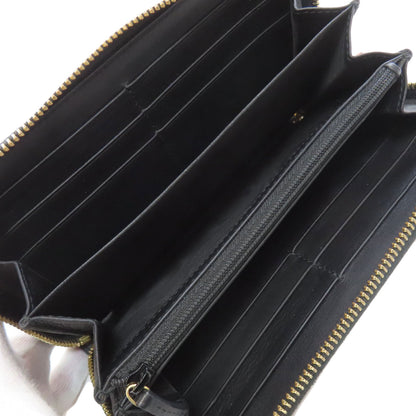 GUCCI 453158 Nimfair Zip Around Bamboo Long wallet (with coin pocket) Calf Ladies [Used]