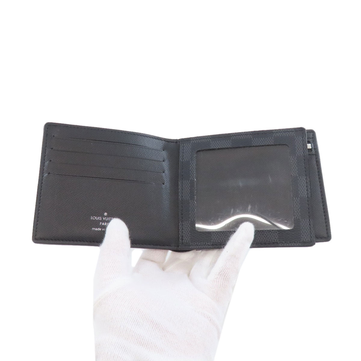 LOUIS VUITTON N60053 Portefeiulle Amerigo NM Bifold Wallet with Coin Pocket Damier canvas mens [Used]