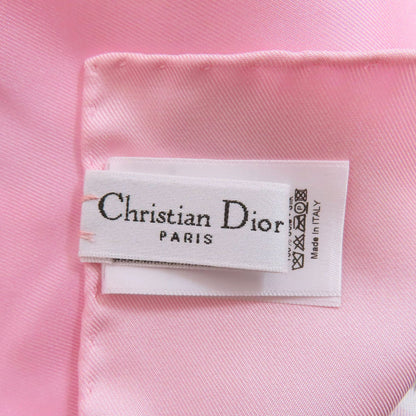 CHRISTIAN DIOR Flower pattern Scarf Silk Ladies [Used]
