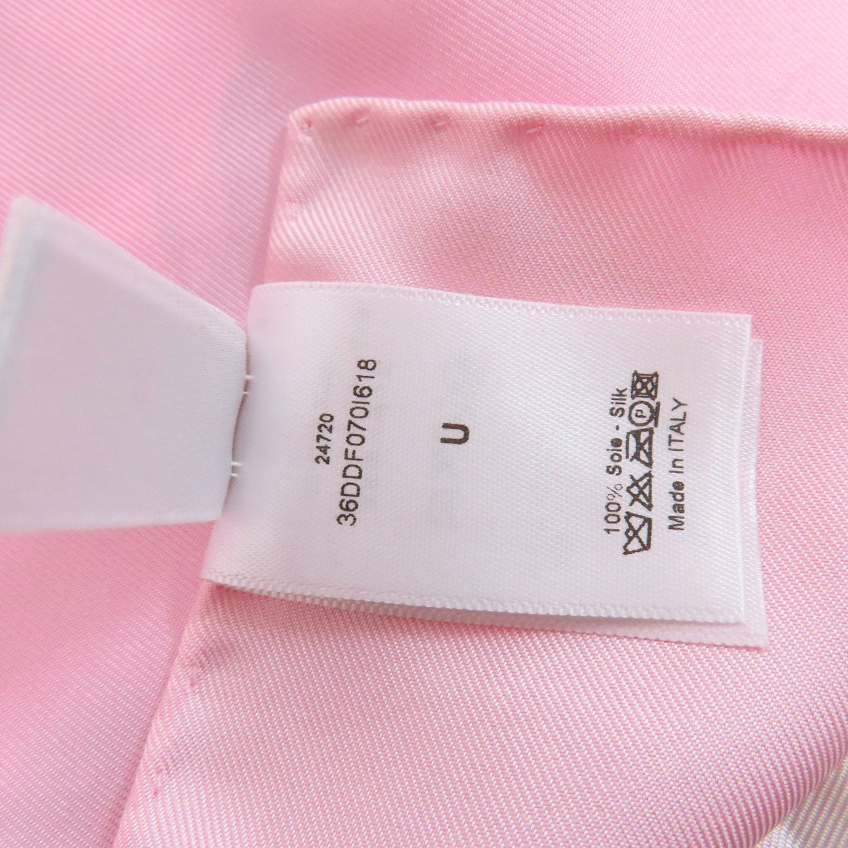 CHRISTIAN DIOR Flower pattern Scarf Silk Ladies [Used]