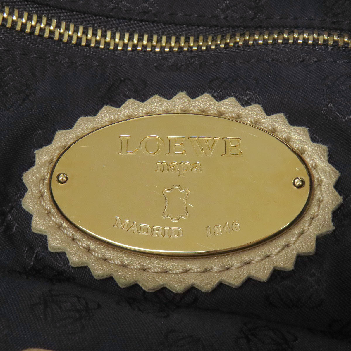 LOEWE logo Handbag Calf Ladies [Used]