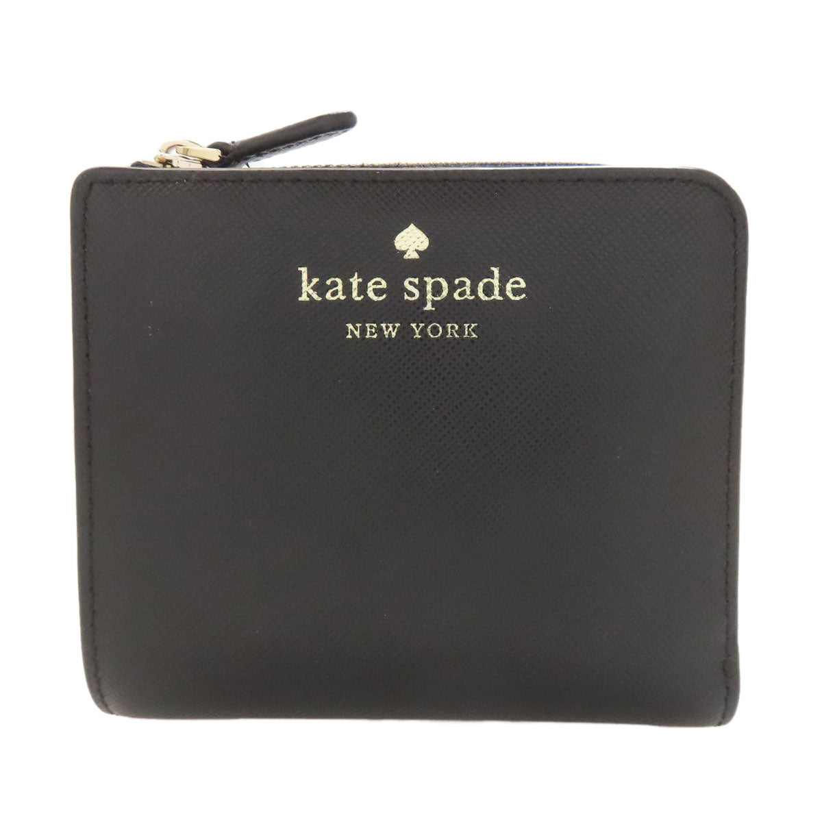 kate spade logo Bifold Wallet with Coin Pocket Leather Ladies [Used]