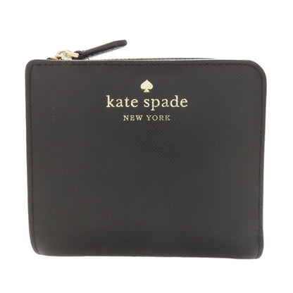 kate spade logo Bifold Wallet with Coin Pocket Leather Ladies [Used]