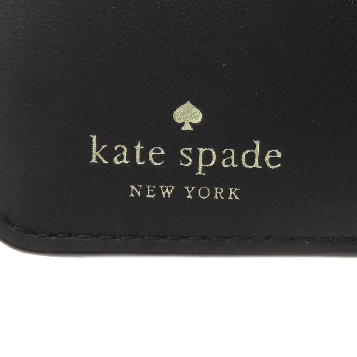 kate spade logo Bifold Wallet with Coin Pocket Leather Ladies [Used]