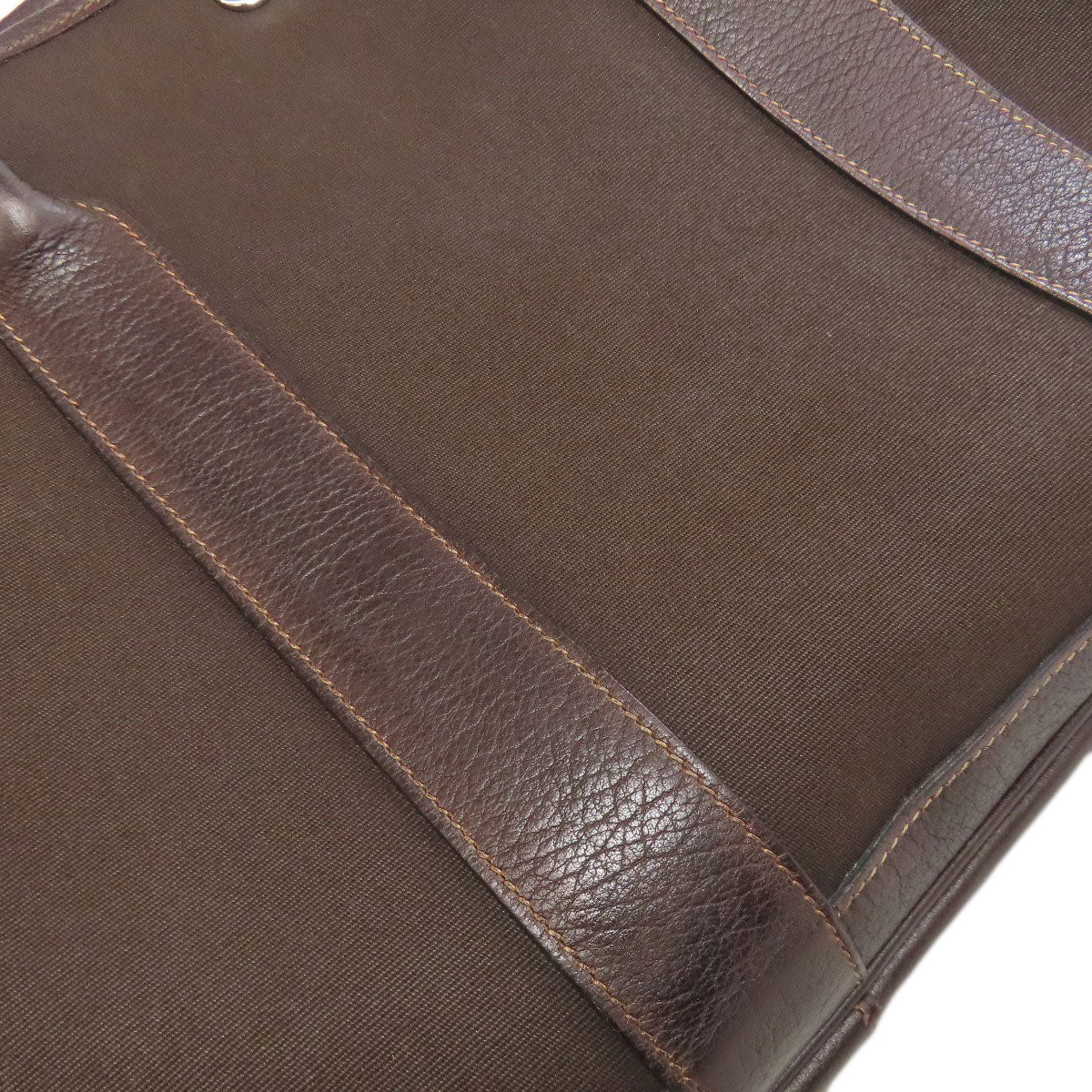 HERMES Garden Party PM Silver Hardware Tote Bag Towar Officche Ladies [Used]