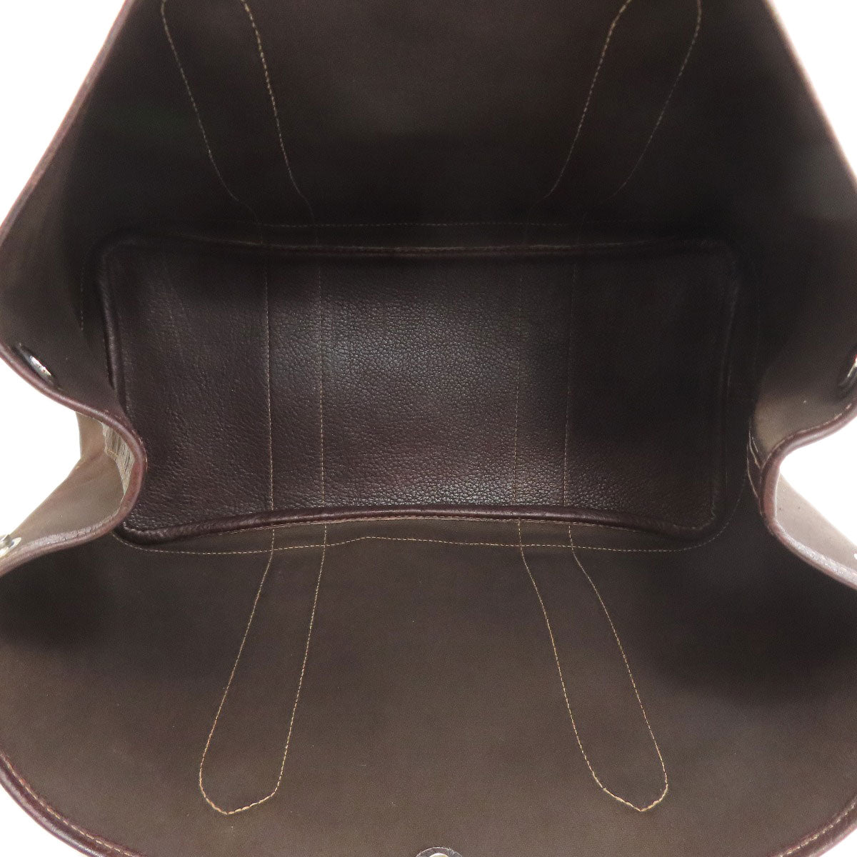 HERMES Garden Party PM Silver Hardware Tote Bag Towar Officche Ladies [Used]