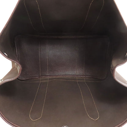 HERMES Garden Party PM Silver Hardware Tote Bag Towar Officche Ladies [Used]