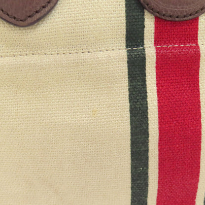 GUCCI 657422 Sherry Line Foldable Tote 2WAY Handbag Canvas Ladies [Used]