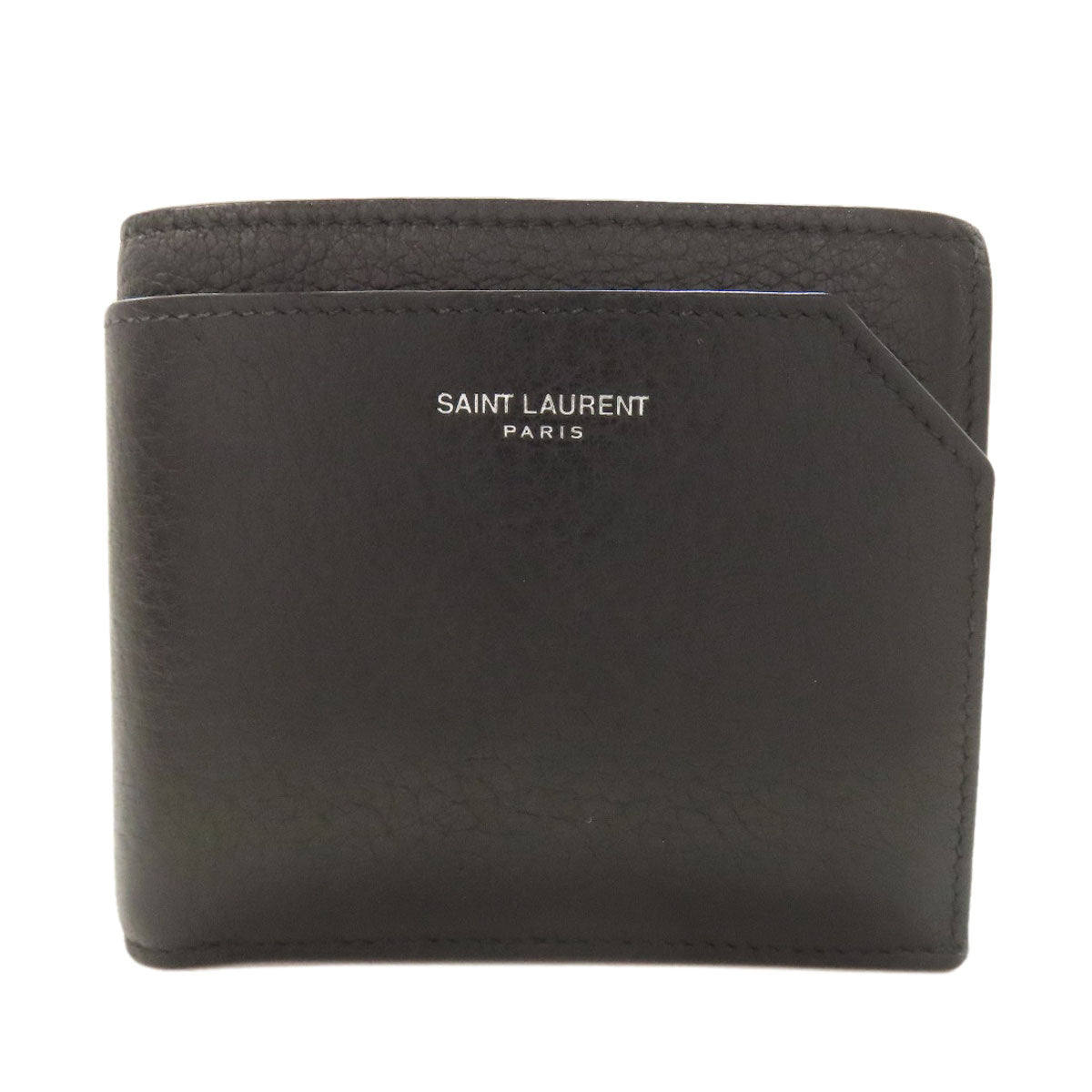 SAINT LAURENT 783745 East West Bifold Wallet with Coin Pocket Calf mens [Used]