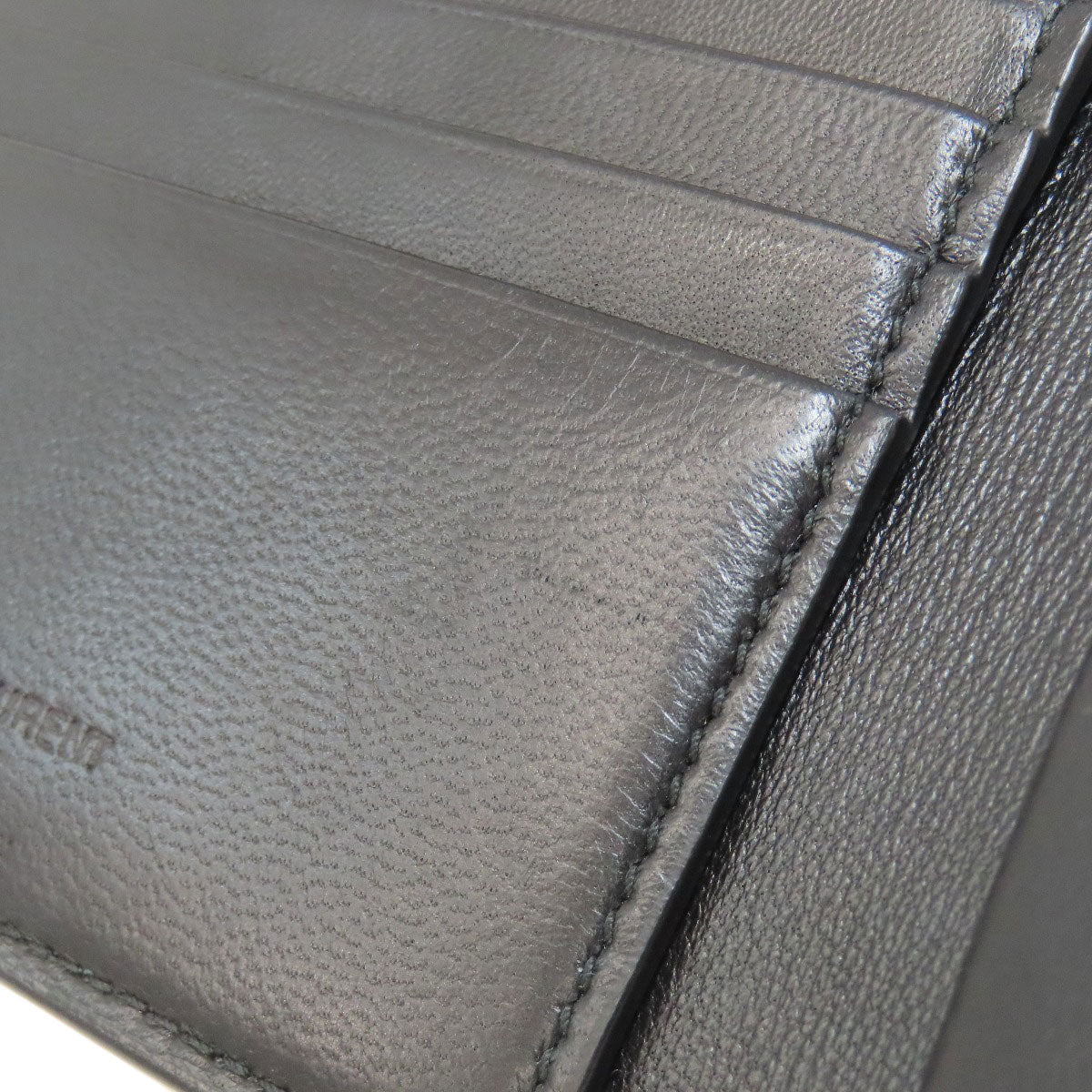 SAINT LAURENT 783745 East West Bifold Wallet with Coin Pocket Calf mens [Used]