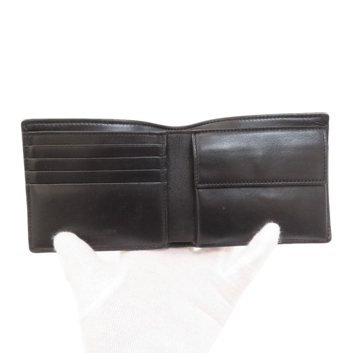 SAINT LAURENT 783745 East West Bifold Wallet with Coin Pocket Calf mens [Used]