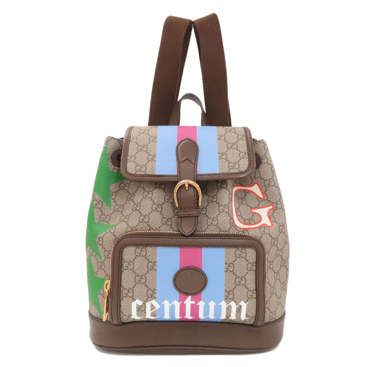 GUCCI 674147 GG Supreme print star Backpack Â· Daypack PVC Ladies [Used]