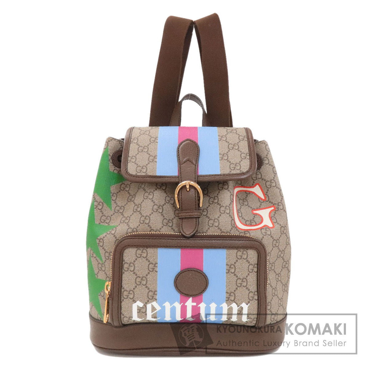 GUCCI 674147 GG Supreme print star Backpack Â· Daypack PVC Ladies [Used]