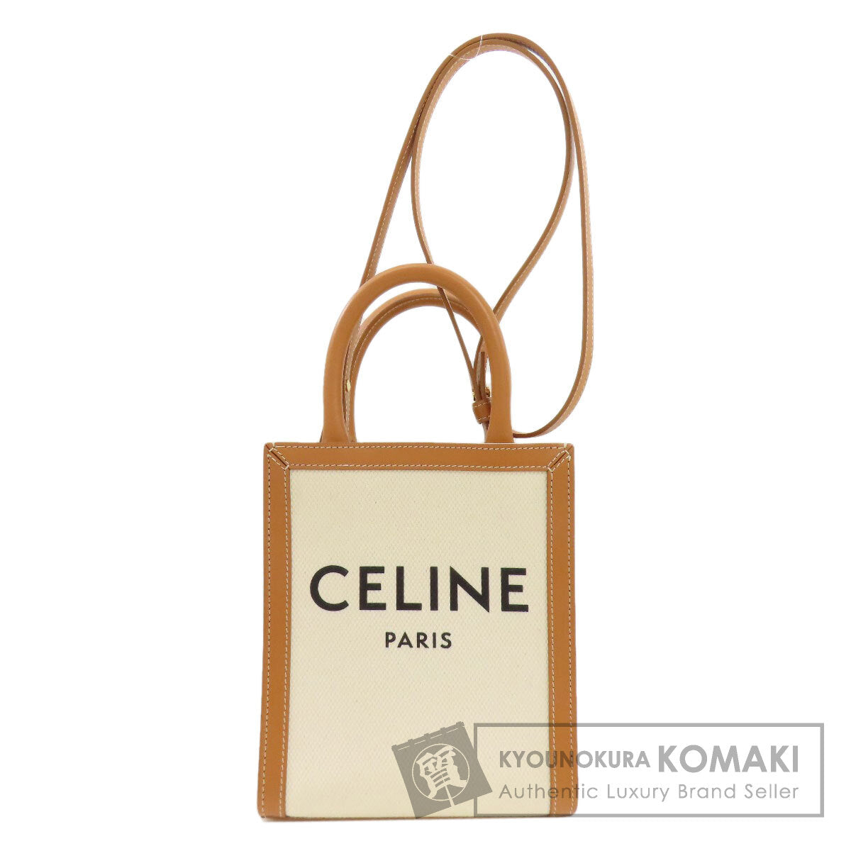 CELINE Minibar Tical Hippo 2WAY Handbag Canvas Ladies [Used]