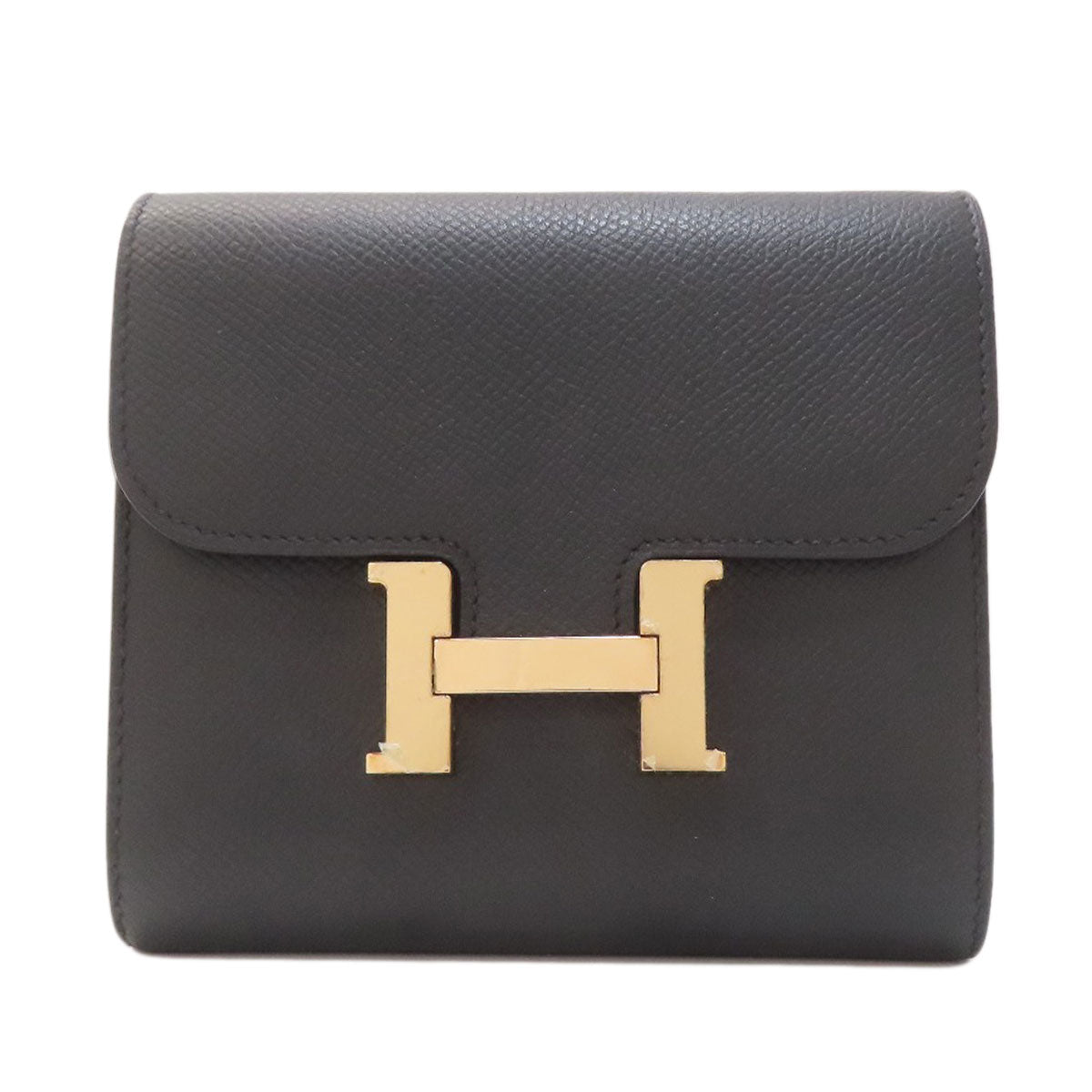 HERMES Constance Compact GoldHardware coin purse Epsom Ladies [Used]