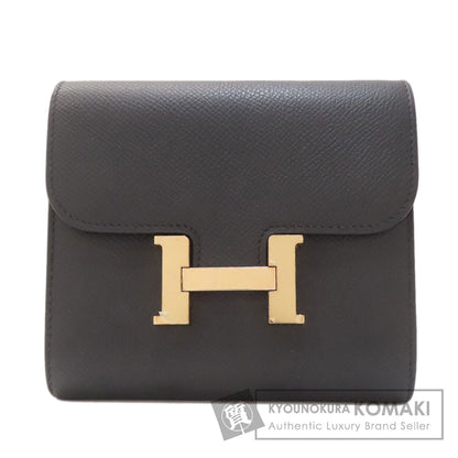 HERMES Constance Compact GoldHardware coin purse Epsom Ladies [Used]