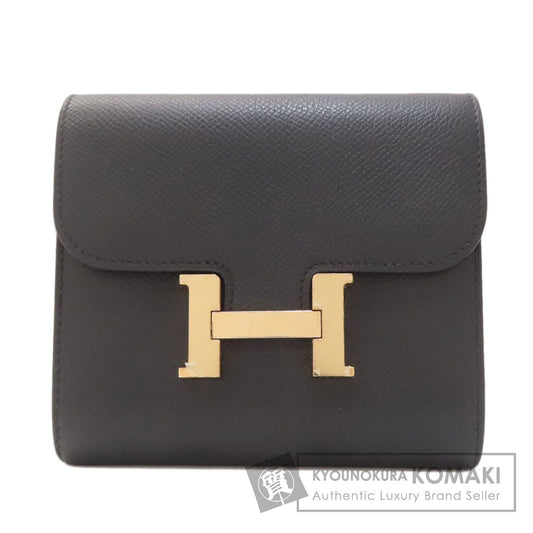 HERMES Constance Compact GoldHardware coin purse Epsom Ladies [Used]