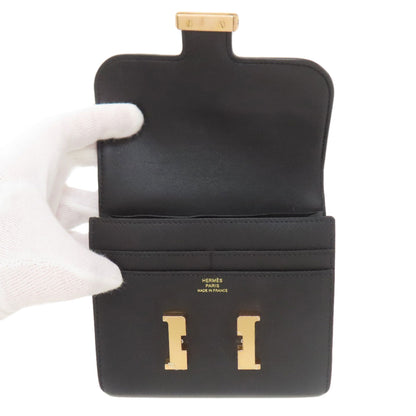 HERMES Constance Compact GoldHardware coin purse Epsom Ladies [Used]