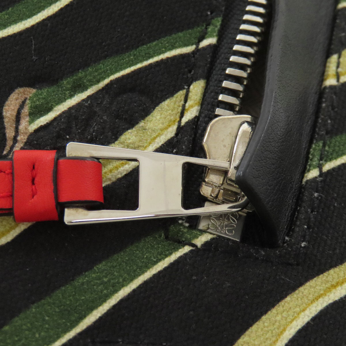 LOEWE Paula's Ibiza Flag Bag T-Messenger Shoulder Bag Canvas CalfLadies [Used]