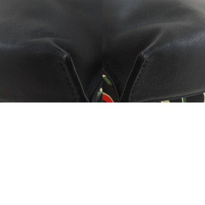 LOEWE Paula's Ibiza Flag Bag T-Messenger Shoulder Bag Canvas CalfLadies [Used]