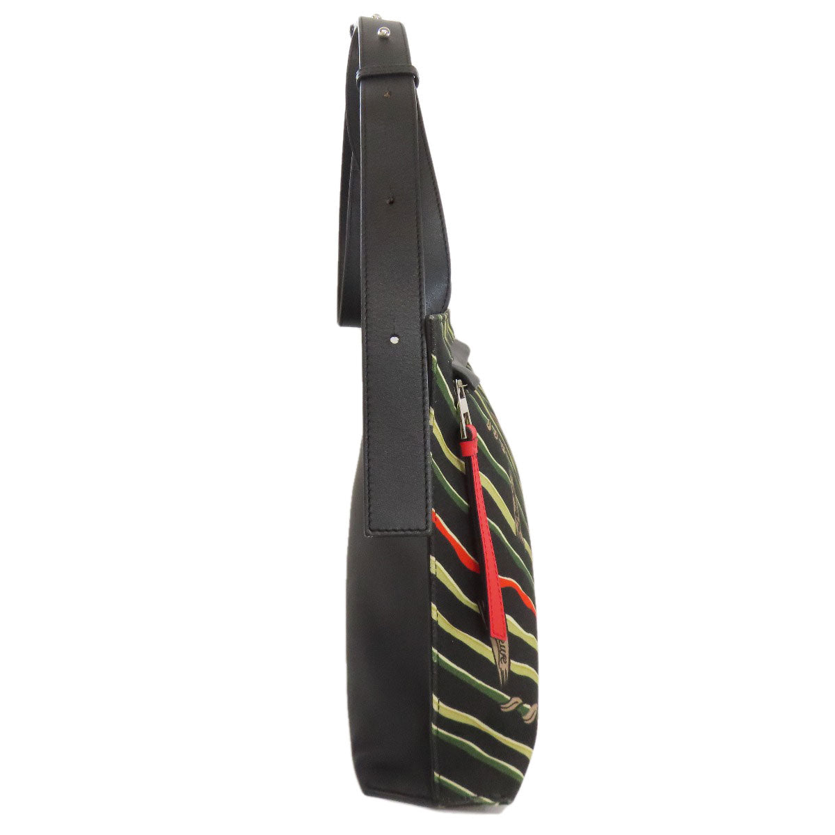 LOEWE Paula's Ibiza Flag Bag T-Messenger Shoulder Bag Canvas CalfLadies [Used]