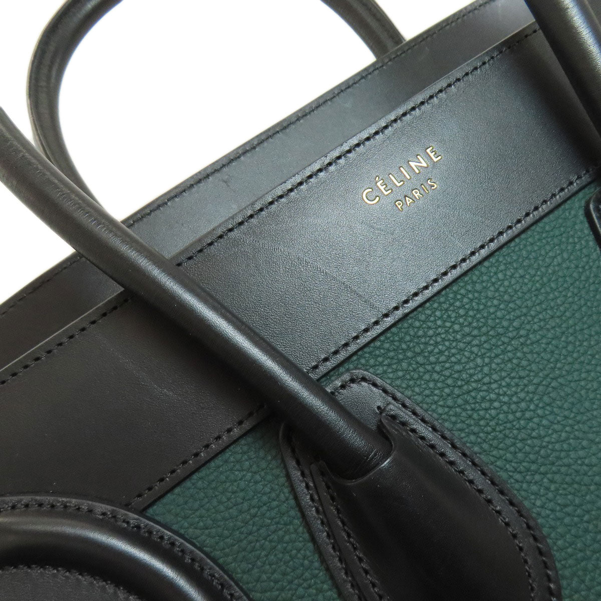 CELINE Luggage micro Handbag Calf Ladies [Used]