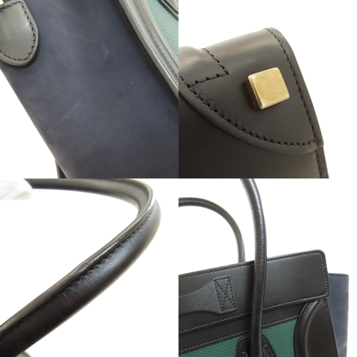 CELINE Luggage micro Handbag Calf Ladies [Used]