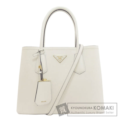 PRADA 1BG887 Double Medium 2WAY Tote Bag Safiano Ladies [Used]