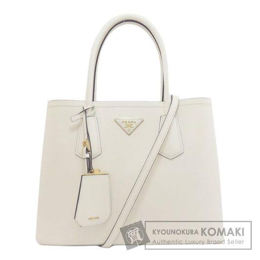 PRADA 1BG887 Double Medium 2WAY Tote Bag Safiano Ladies [Used]