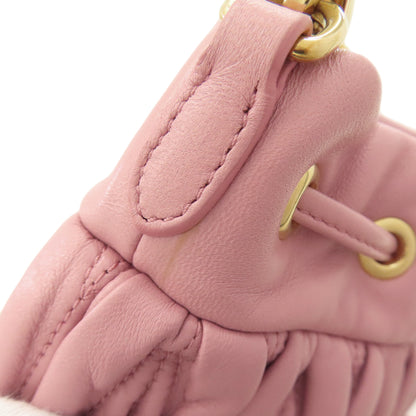 MIUMIU 5BE014 Matelasse Baguette Bag Shoulder Bag Calf Ladies [Used]