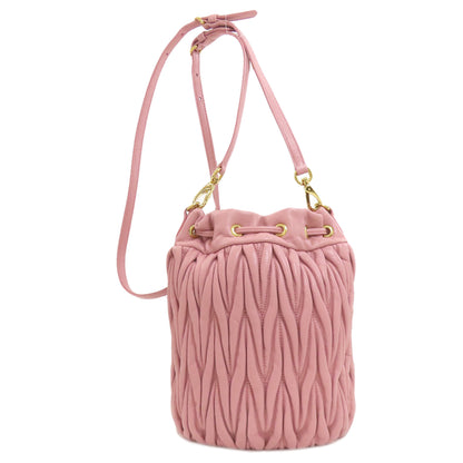 MIUMIU 5BE014 Matelasse Baguette Bag Shoulder Bag Calf Ladies [Used]