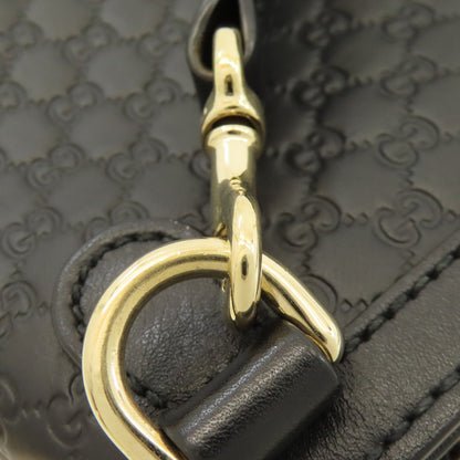 GUCCI 607723 GG Signature Microsima Outlet Shoulder Bag Leather Ladies [Used]