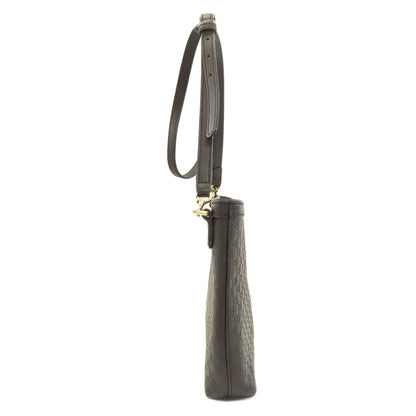 GUCCI 607723 GG Signature Microsima Outlet Shoulder Bag Leather Ladies [Used]