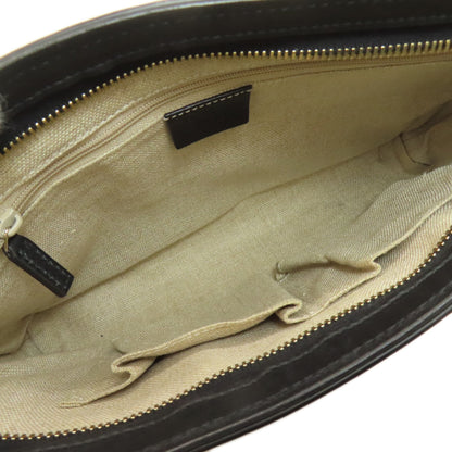 GUCCI 607723 GG Signature Microsima Outlet Shoulder Bag Leather Ladies [Used]