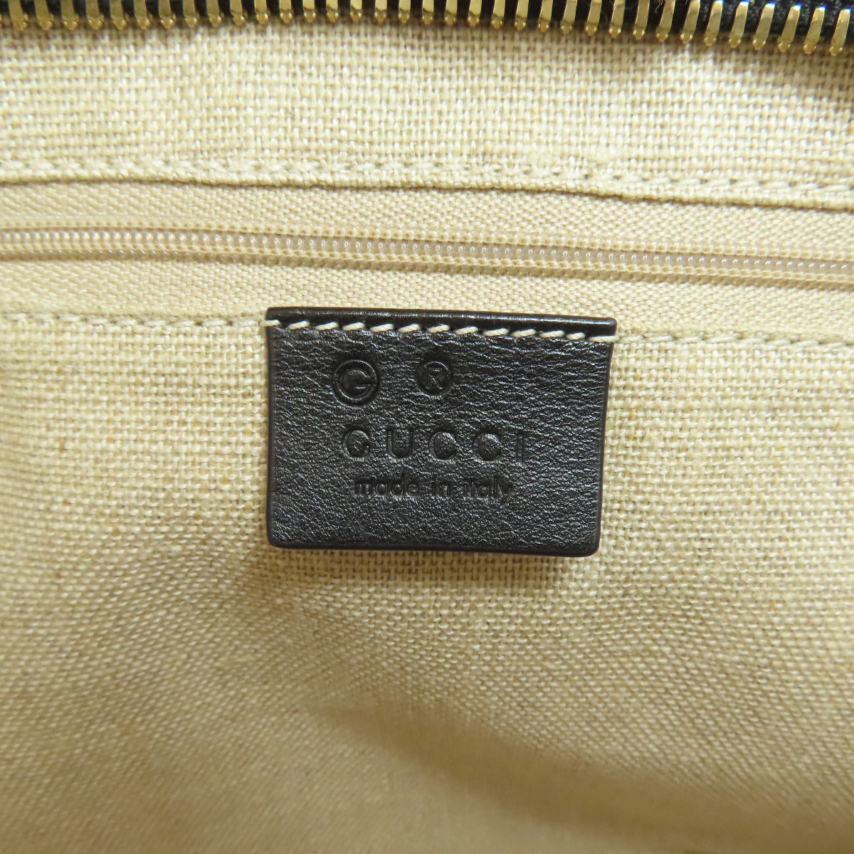 GUCCI 607723 GG Signature Microsima Outlet Shoulder Bag Leather Ladies [Used]