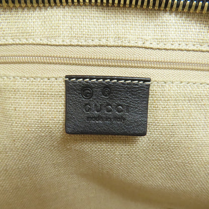 GUCCI 607723 GG Signature Microsima Outlet Shoulder Bag Leather Ladies [Used]