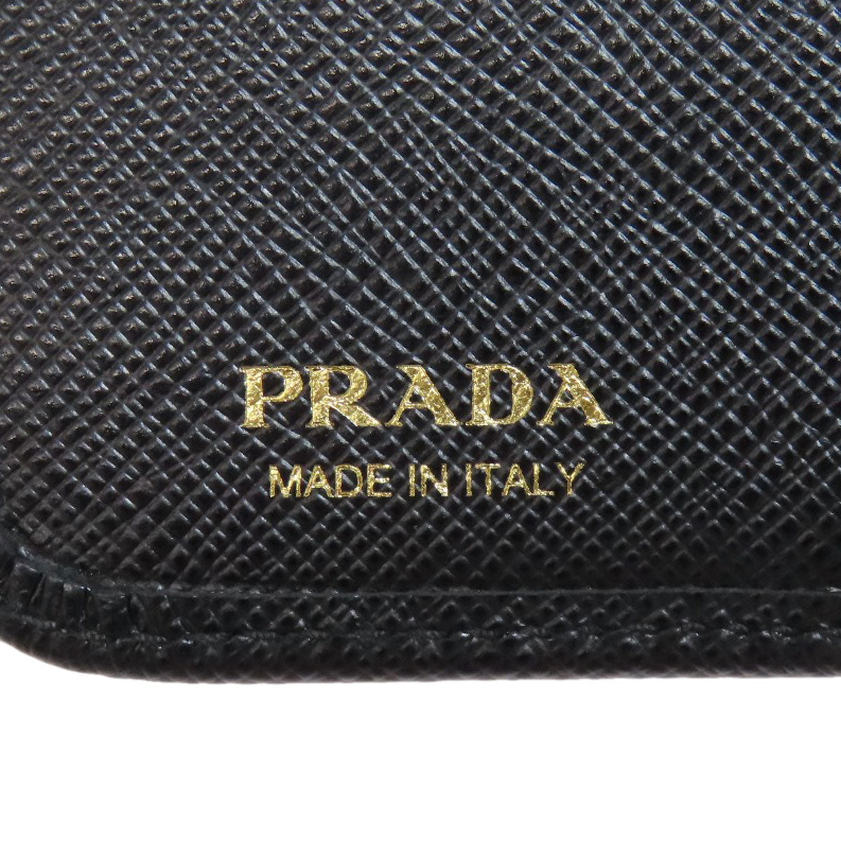 PRADA Zip wallet Bifold Wallet with Coin Pocket Safiano Ladies [Used]